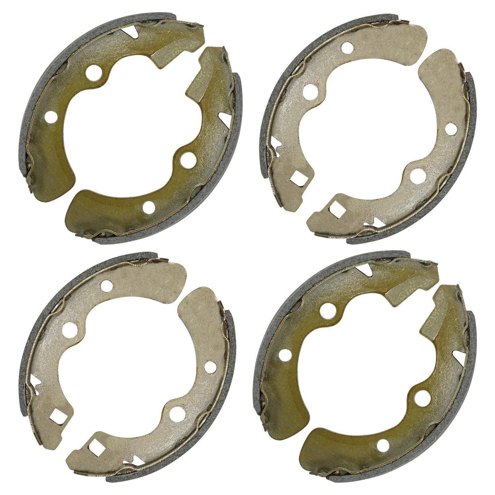 2 Front Rear Brake Shoes for Kawasaki Mule 3010 KAF620 1993 2001 2002 2003-2008