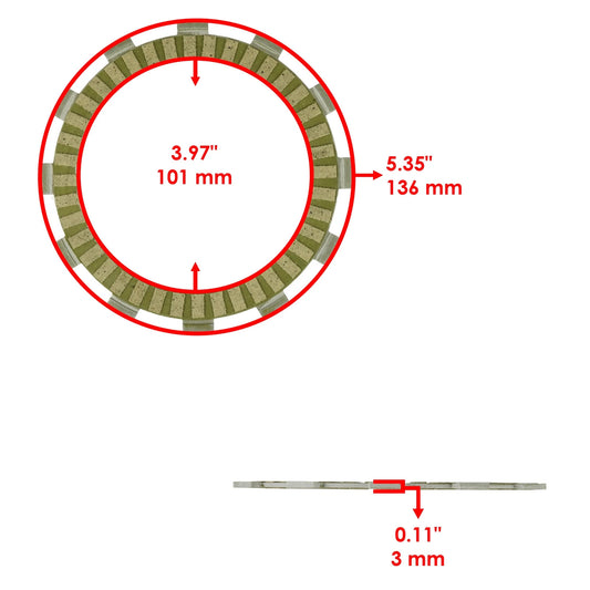 Clutch Friction Steel Plates Spring and Gasket for Honda CR125R 2000 2001 - 2004