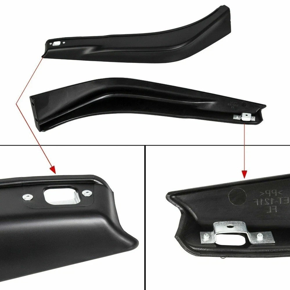 For 2013-2015 Honda Accord 4DR HFP Style Black Front Bumper Spoiler Lip 2PCS
