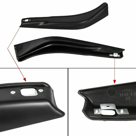 For 2013-2015 Honda Accord 4DR HFP Style Black Front Bumper Spoiler Lip 2PCS