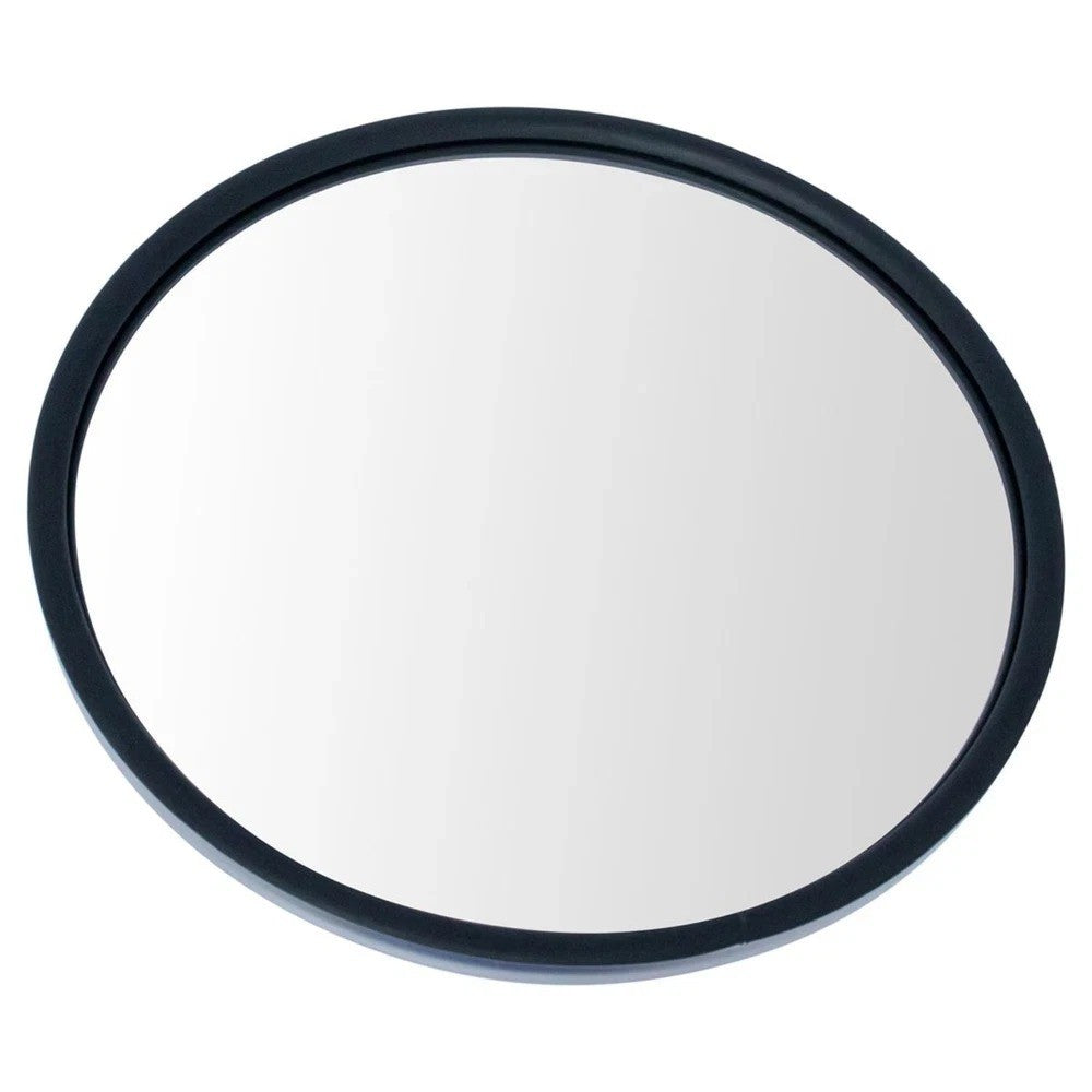 8.5" Round Convex Mirror Pair Stainless Steel Center Stud w/ Mounting Bracket