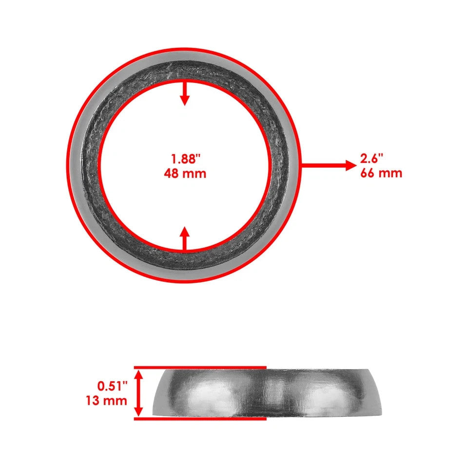 Exhaust Tailpipe Gasket for Arctic Cat Mountain Cat 800 2001 2002 2003 2004