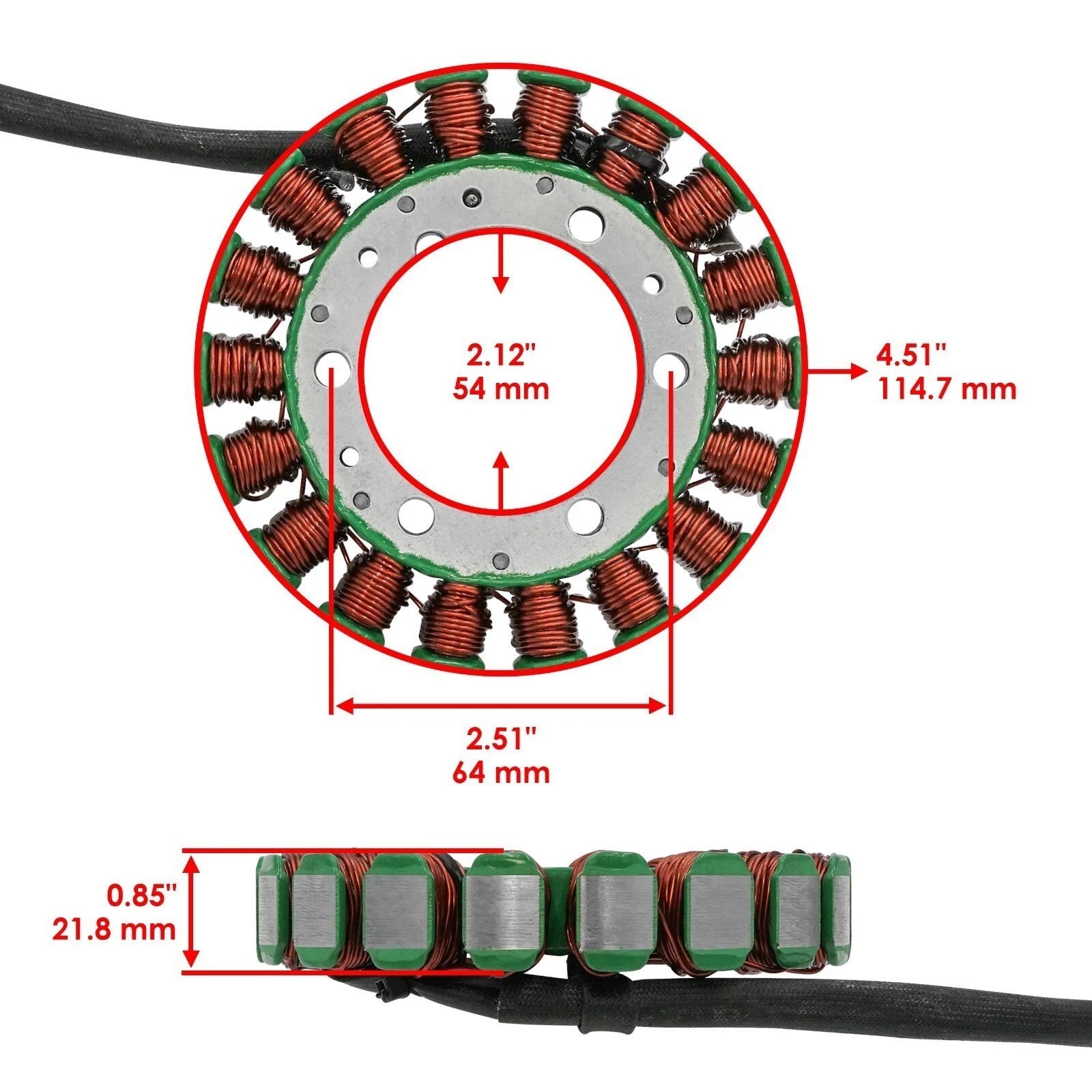 Magneto Stator for Kawasaki KFX700 KSV700 KFX 700 Ksv 700 2004-2009 / 21003-0003