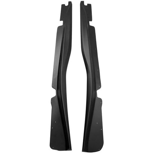 Side Skirt For 14-19 Chevrolet Corvette C7 stingray Z06 Style Rocker Panel Black