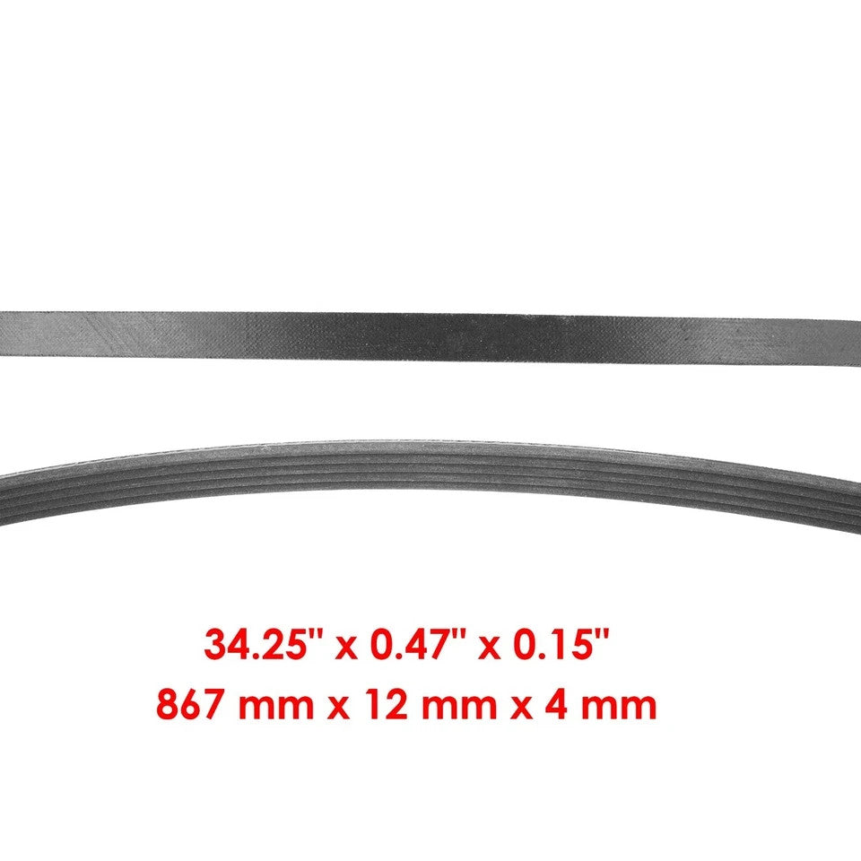 0.47" x 34.25" Belt for Toro CCR2400 CCR2450 CCR2500 CCR3000 CCR3600 95-6151