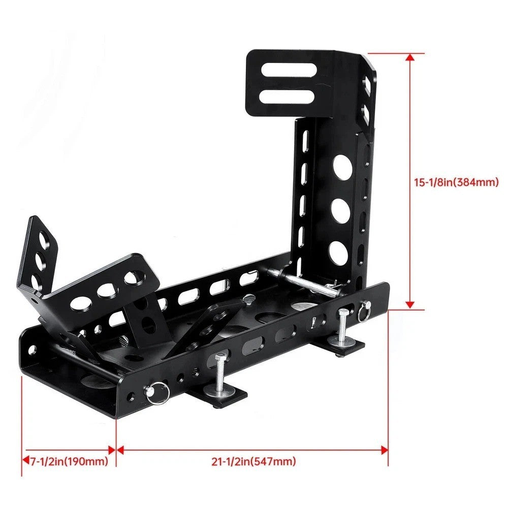 Motorcycle Front Rear Wheel Stop Chock Stand w/ Mounting Kit 3000lbs Tire Rack