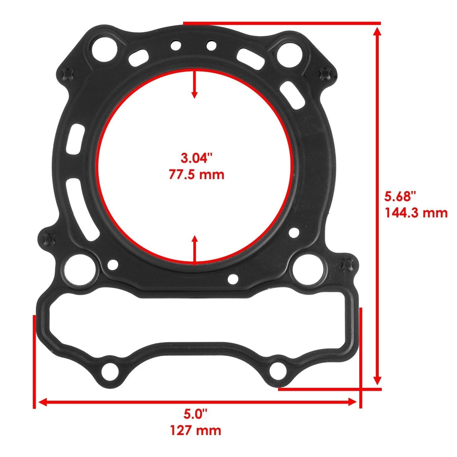 Cylinder Head And Cover Gasket fits Yamaha YZ250F 2001 - 2013