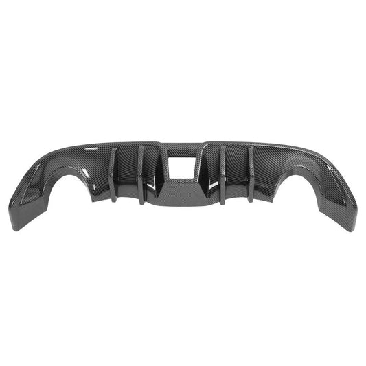For Nissan 370Z 09-20 Rear Bumper Diffuser Lip Racing Spoiler 4 Fins Carbon Look