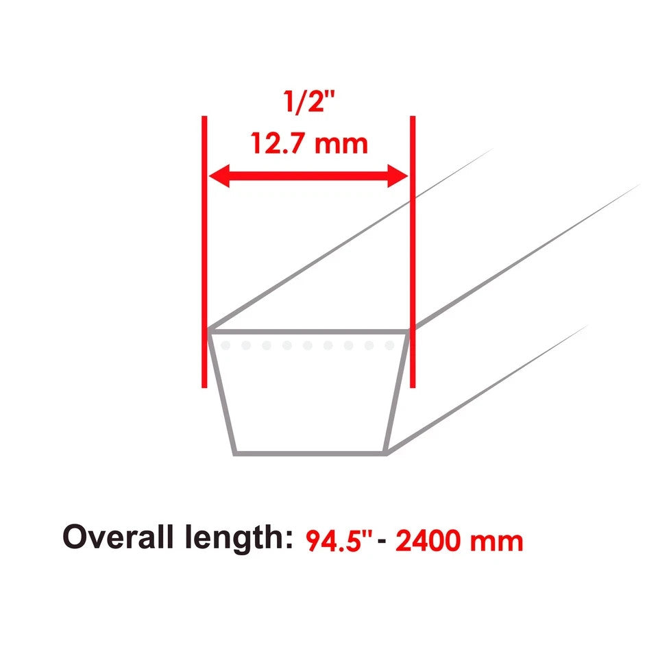 For snapper for simplicity 1732955SM 1732955 265-705 Deck Belt 38" 40" 42" Deck