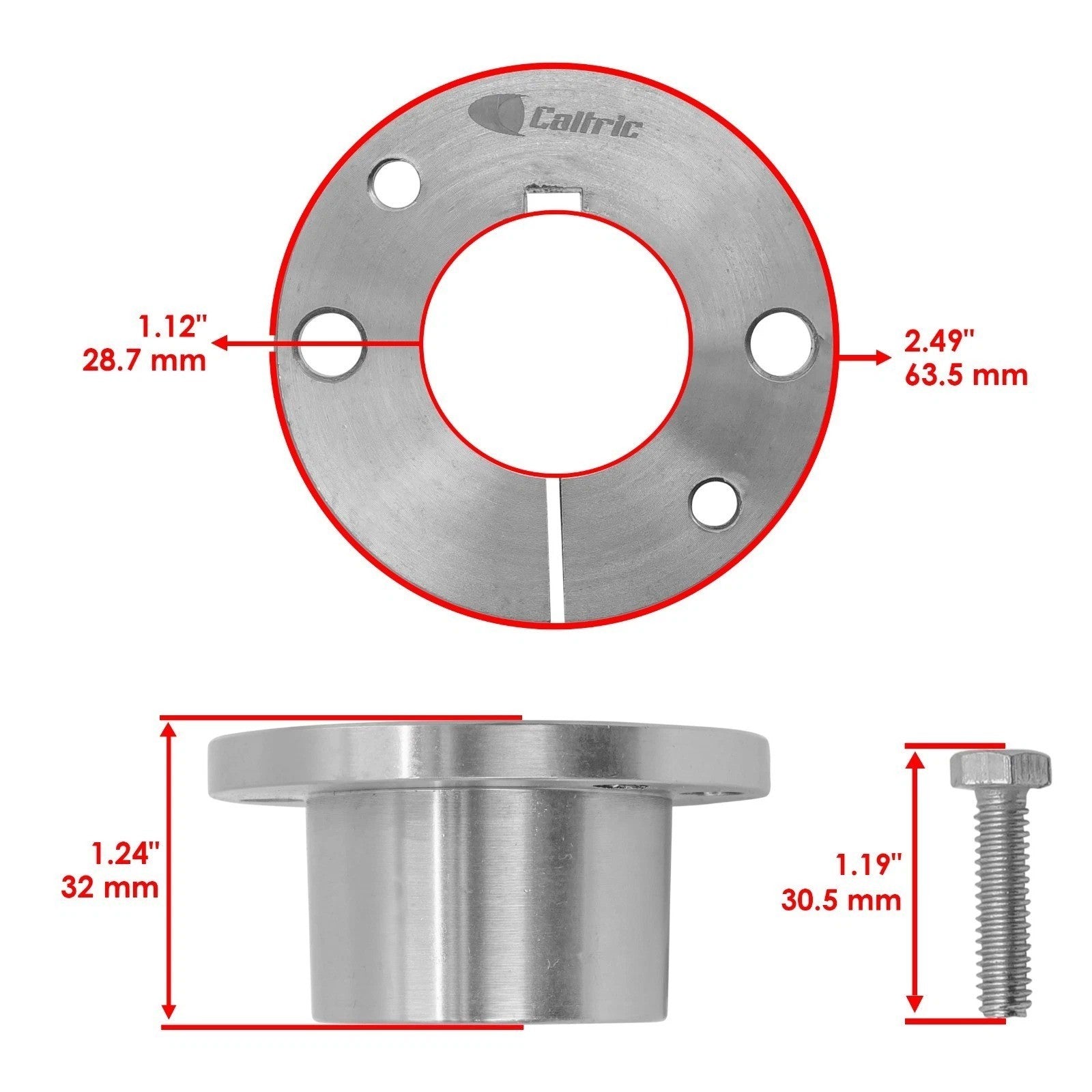71460111 Deck Spindle Pulley Split Tapered Hub Bushings For Wright Stand Stander