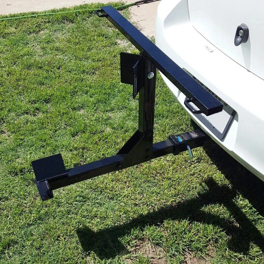 HECASA Motorcycle Trailer Carrier Tow Hitch Rack Motorcycle Carrier Black