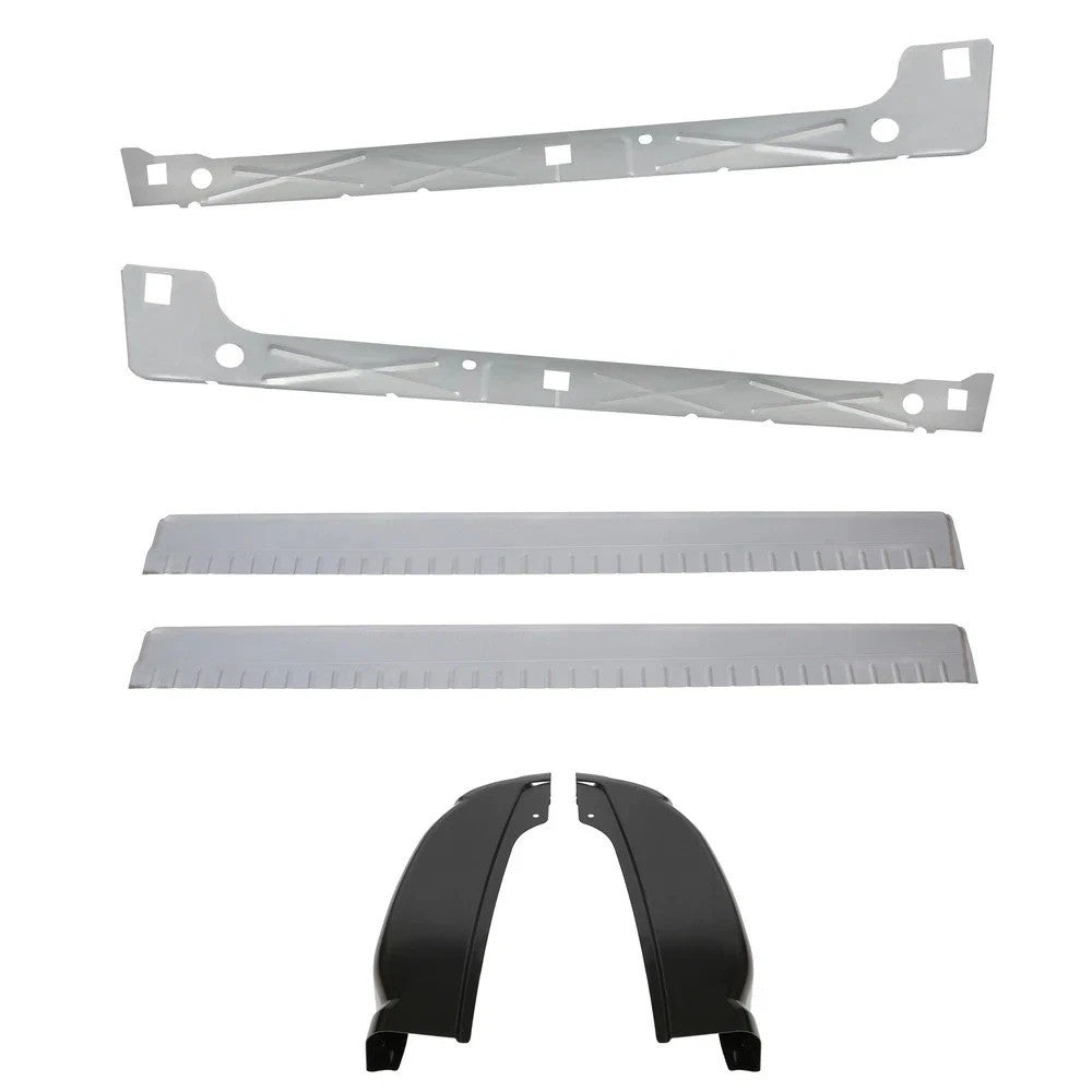 For Silverado Sierra 1500 Extended Cab 1999-2007 Rocker Panels Cab Corners 6Pcs