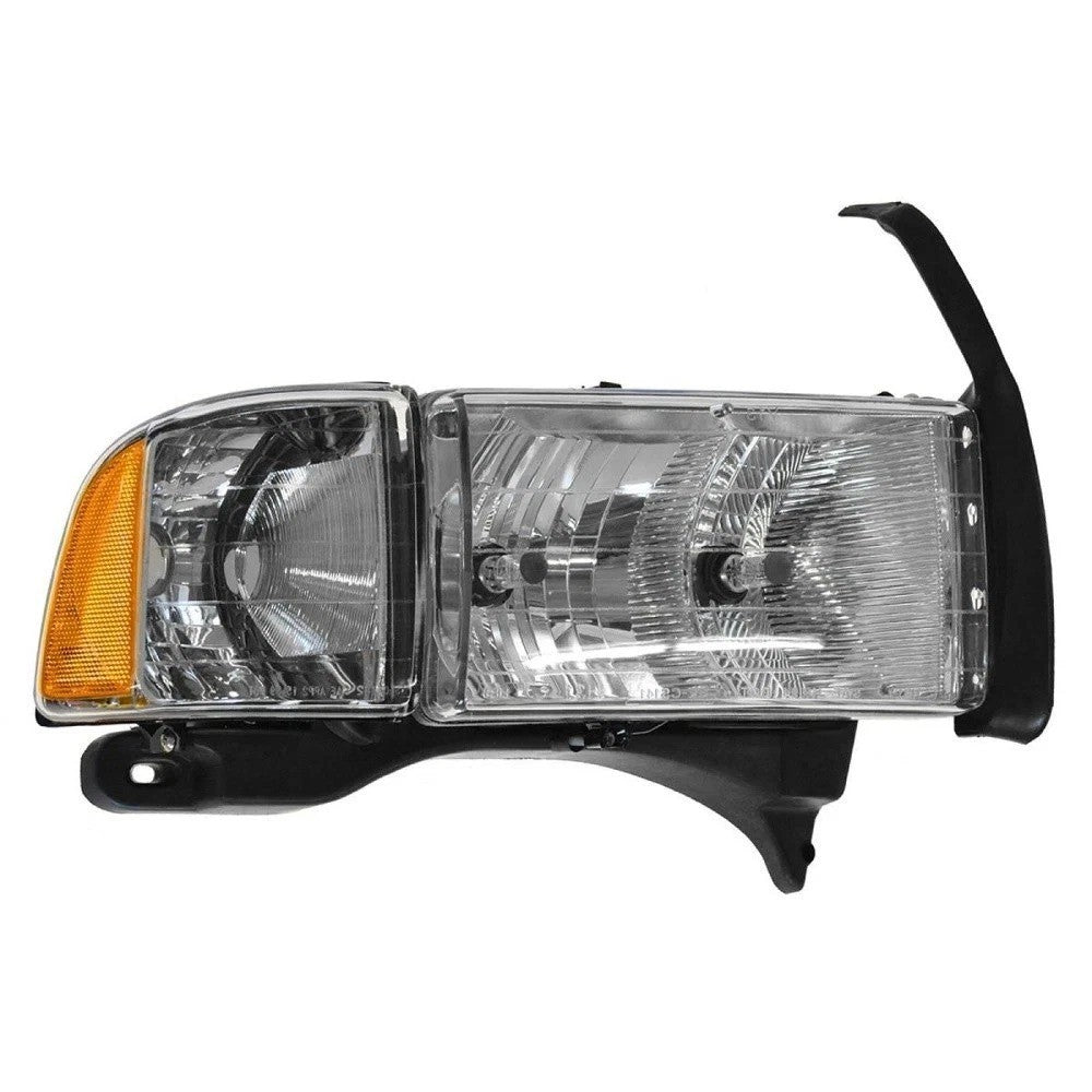 Headlight Assembly Set Fits 1999-2001 Dodge Ram 1500 1999-2002 Ram 2500 Ram 3500