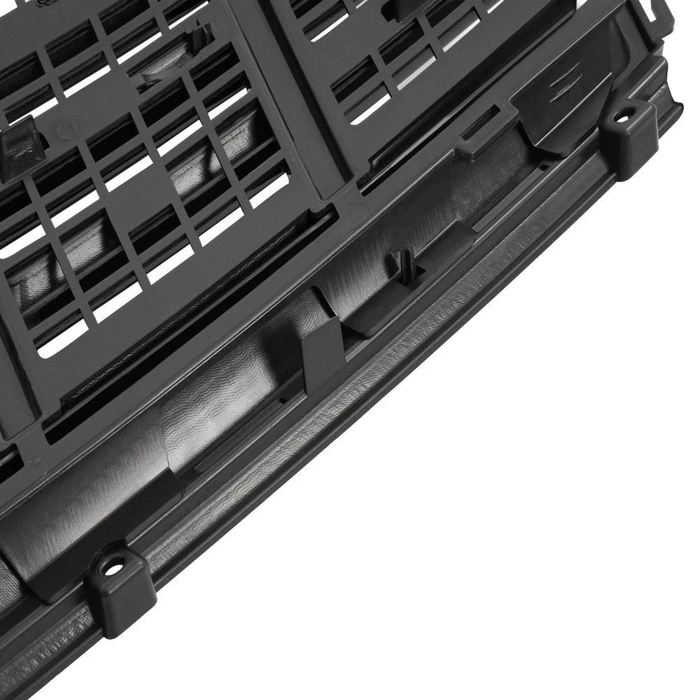 HECASA For 2013-2016 Cadillac SRX 3PCS Black Front Bumper Upper Lower Grille