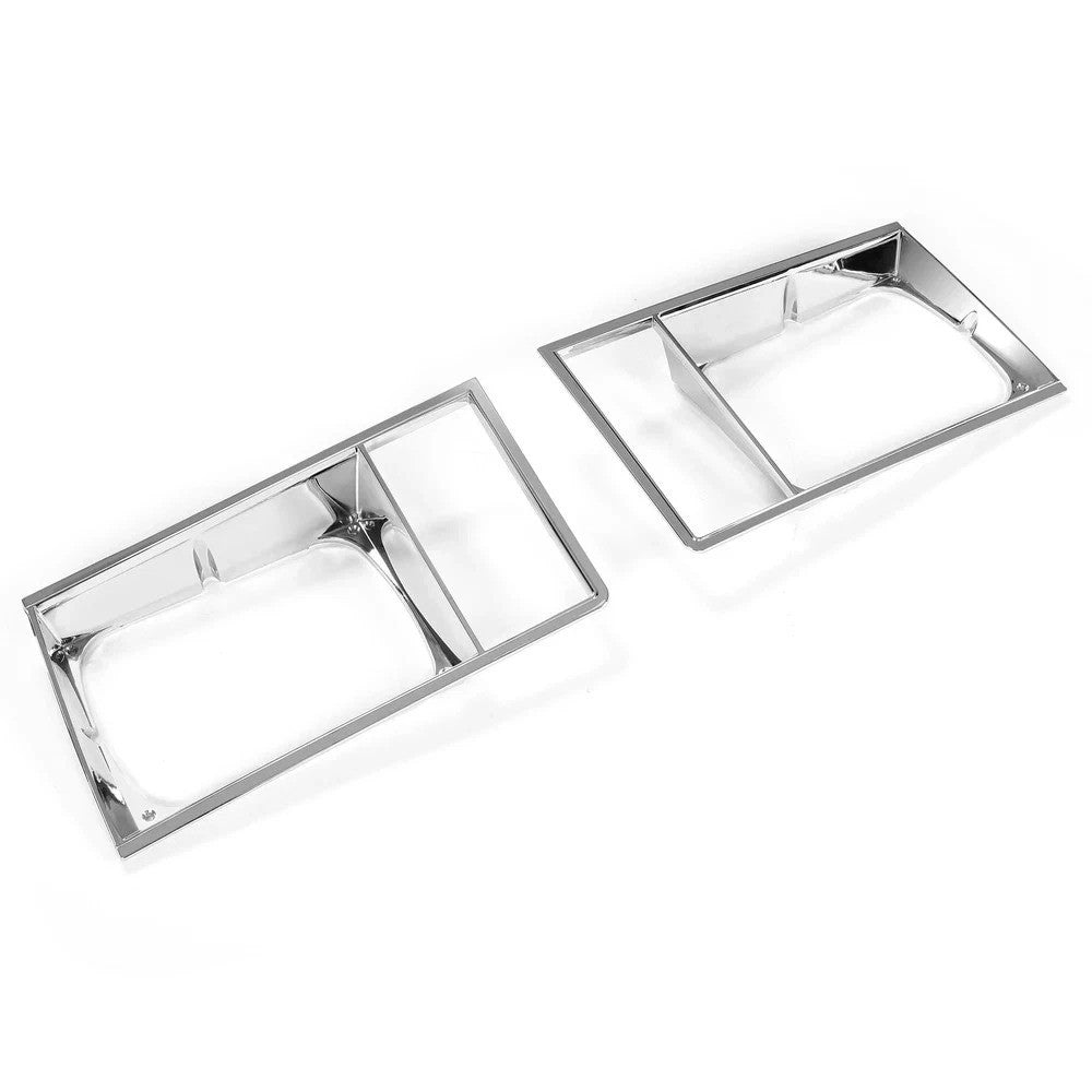 Headlight Headlamp Light Trim Bezel Set Fit 1978-1979 Malibu El Camino Caballero