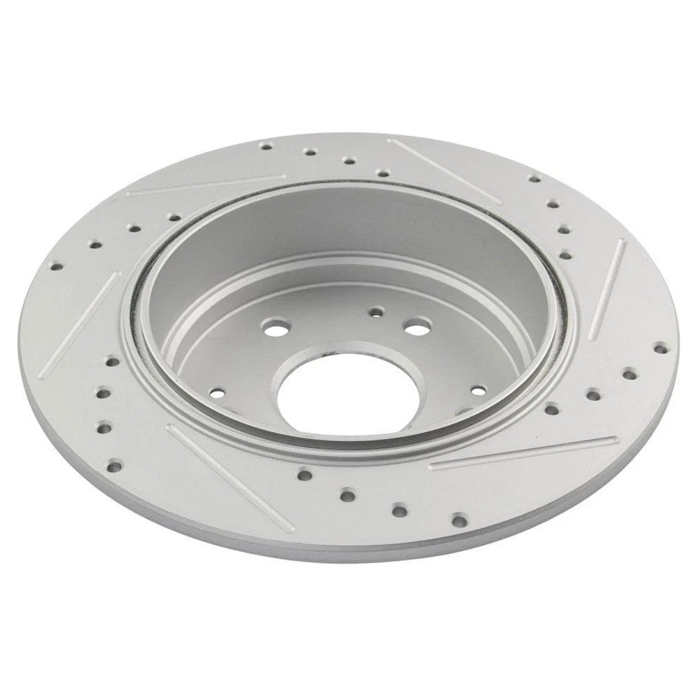 Performance Brake Rotor Drilled Slotted Posi Ceramic Pad Front Rear Kit