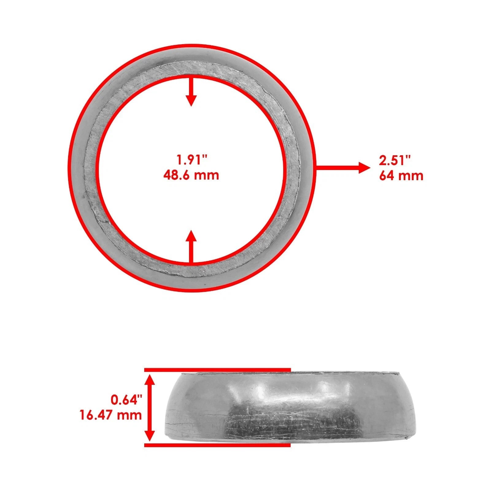 Caltric Exhaust Muffler Gasket For Can-Am Maverick 1000 XRS 2013-2014 707601128