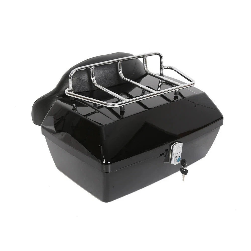 50L Luggage Trunk Tail Luggage Box for Harley Road Electra Glide Softail